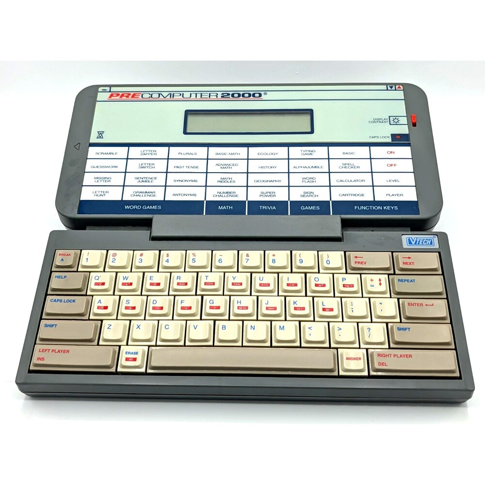 Vintage VTech Pre Computer 2000 Educational Kids Learning Laptop Toy - Tested